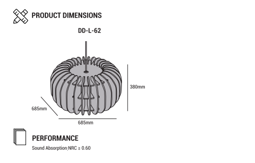 Slot-In Pendant - 10 dimension diagram