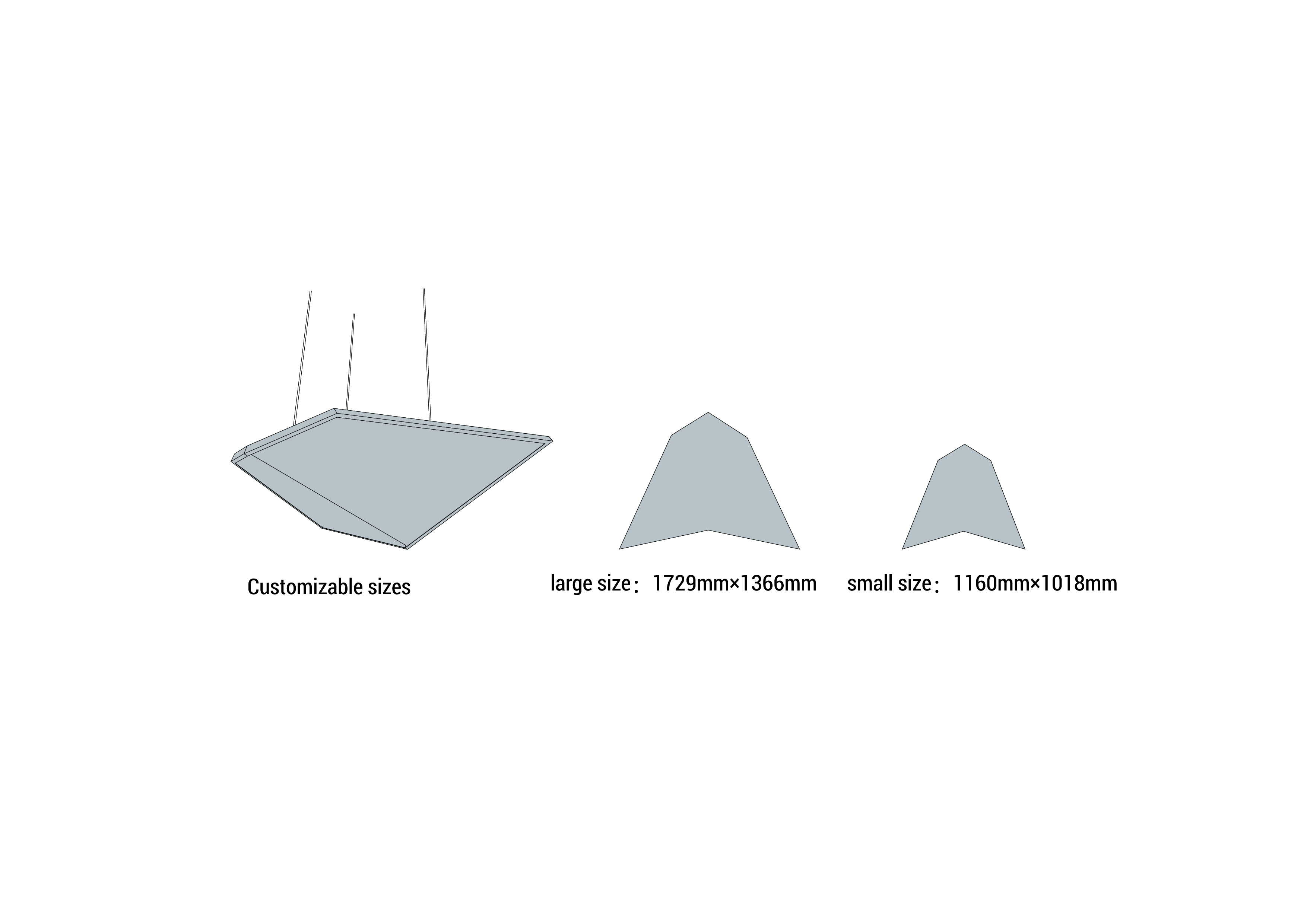 Paper Wing dimension diagram