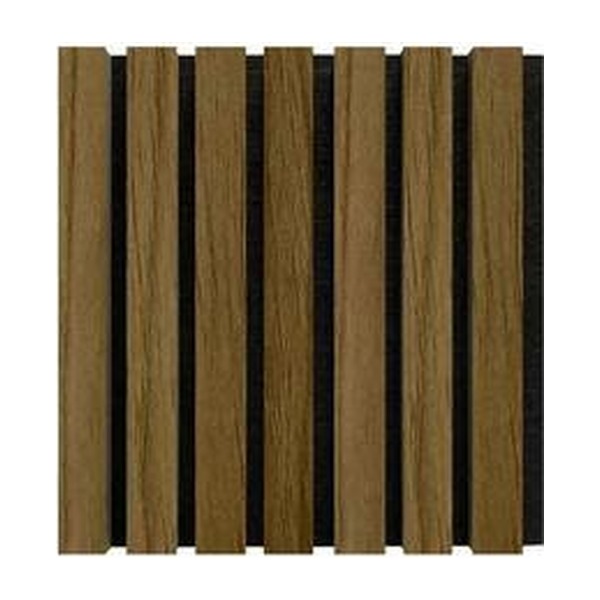 Walnut wooden slat acoustic panel