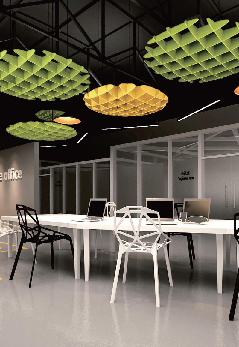 Wafflegrid Ceiling in real space / project shot