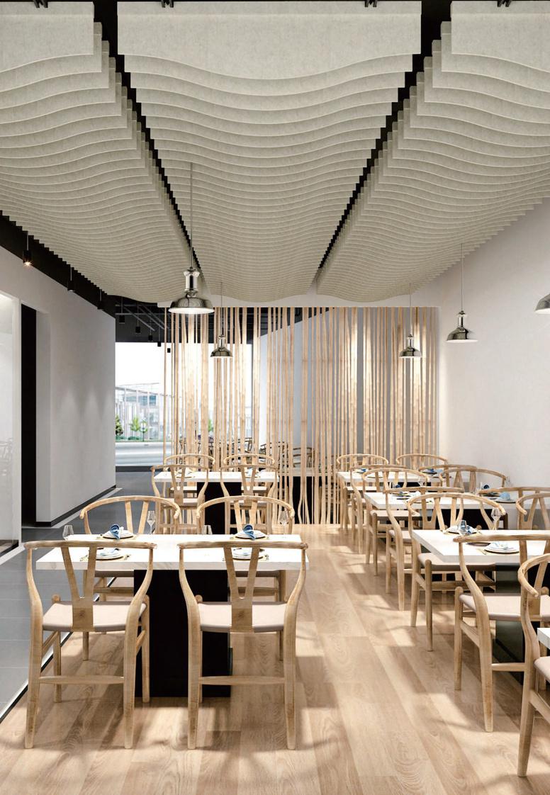 Ceiling Wave in real space / project shot