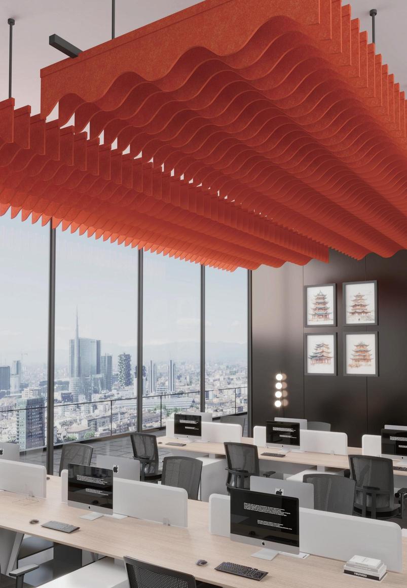 Ceiling Wave in real space / project shot