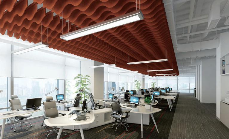 Ceiling Wave in real space / project shot
