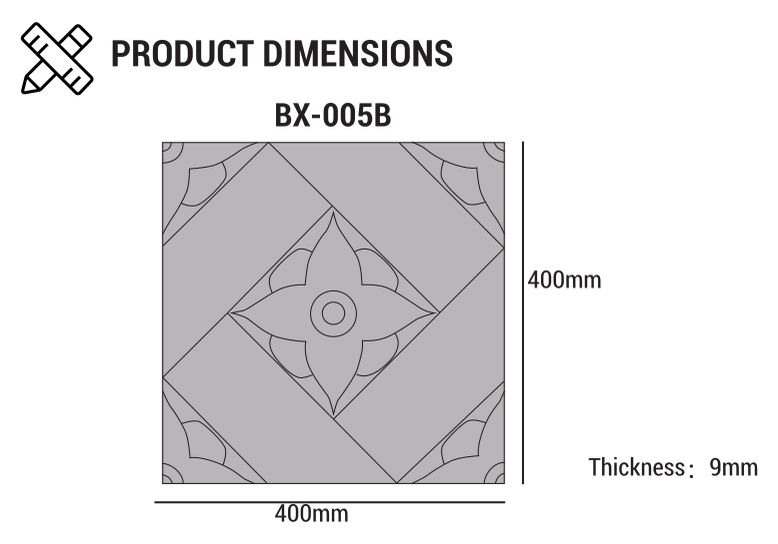 Babylon Relief dimension diagram