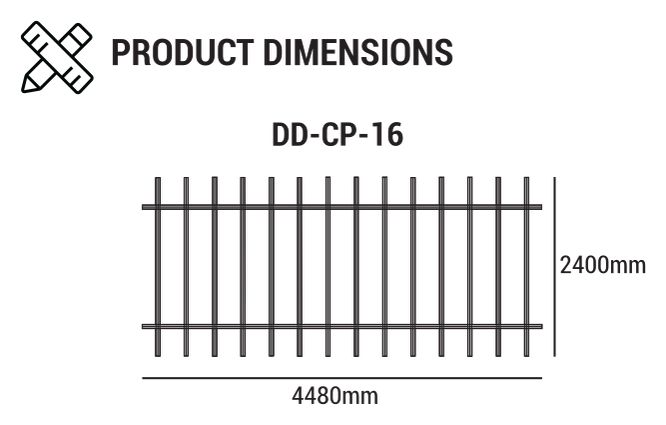Modu Tile Ceiling dimension diagram