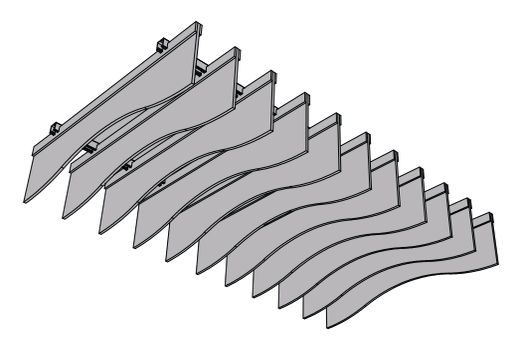 Ceiling Wave dimension diagram