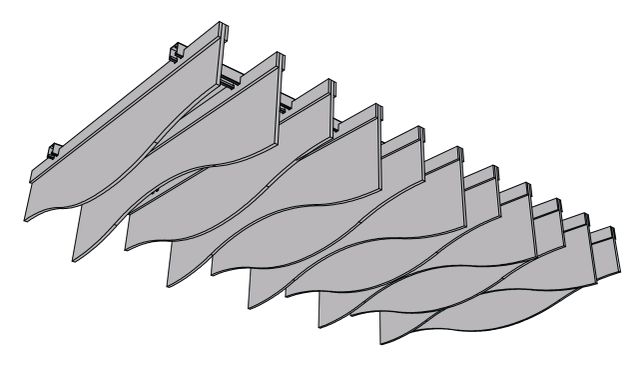 Ceiling Wave dimension diagram
