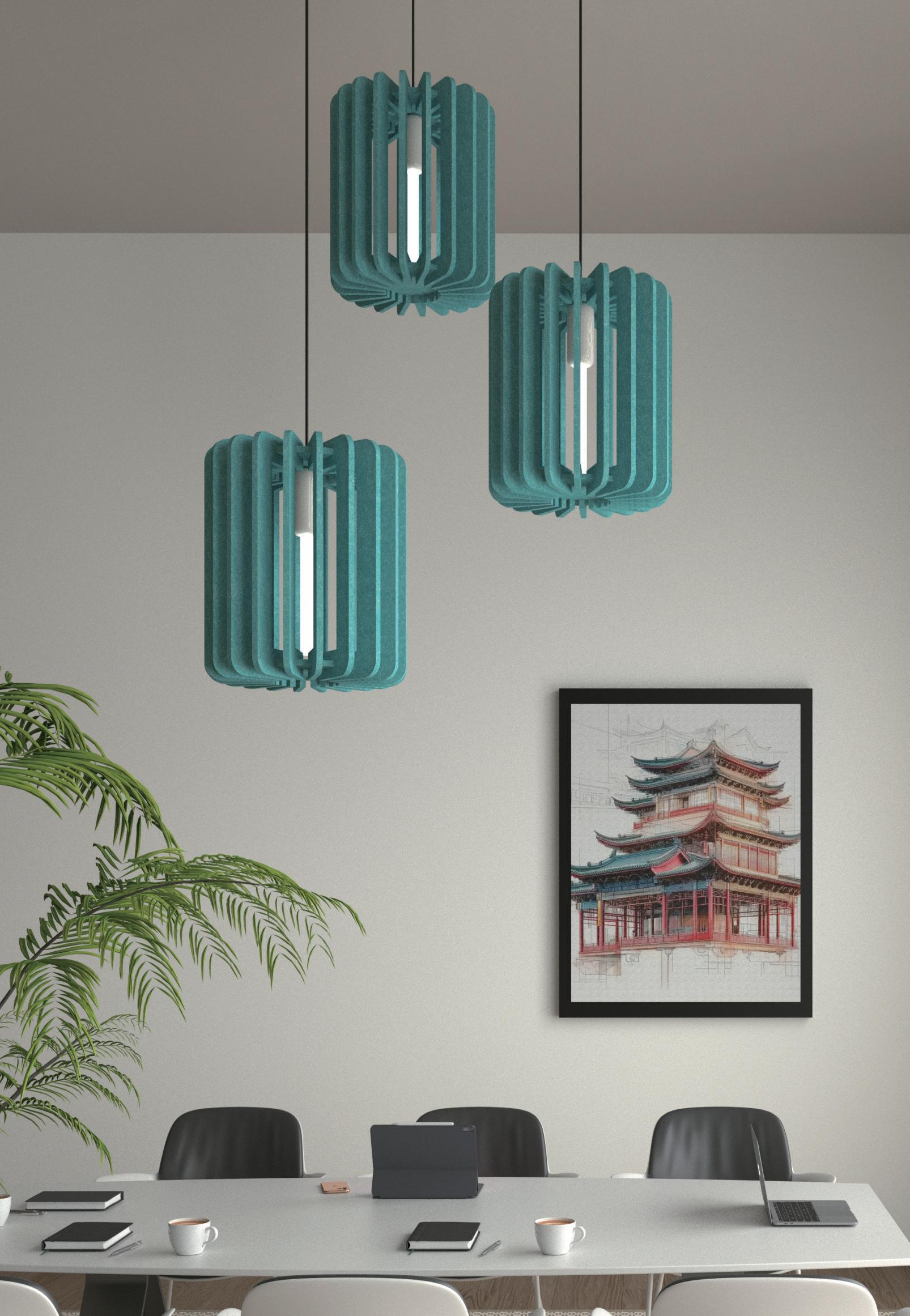 Slot-In Pendant - 3 in real space / project shot