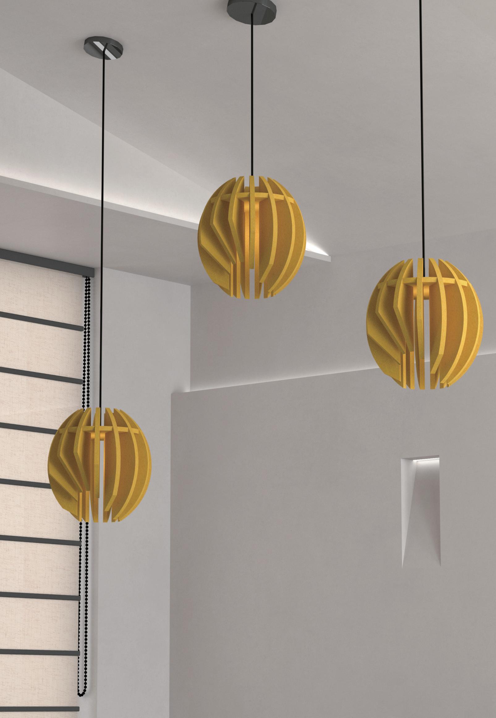 Slot-In Pendant - 4 in real space / project shot