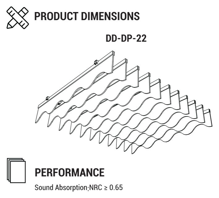 Ceiling Wave dimension diagram