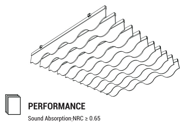 Ceiling Wave dimension diagram