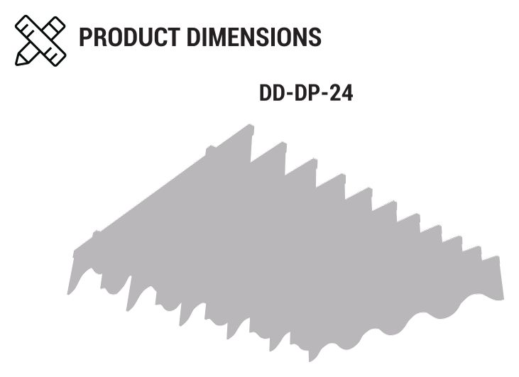 Ceiling Wave dimension diagram