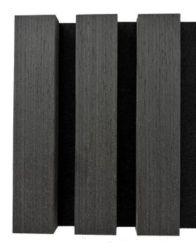 Black Oak wooden slat acoustic panel