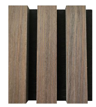 Smoke Walnut wooden slat acoustic panel