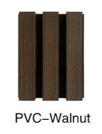 PVC — Walnut wooden slat acoustic panel